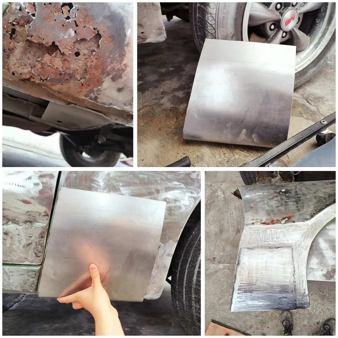 Proceso de reparación de metal del proyecto Maverick